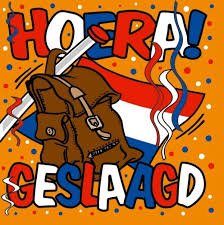 Hoera, geslaagd! Hoera, geslaagd!